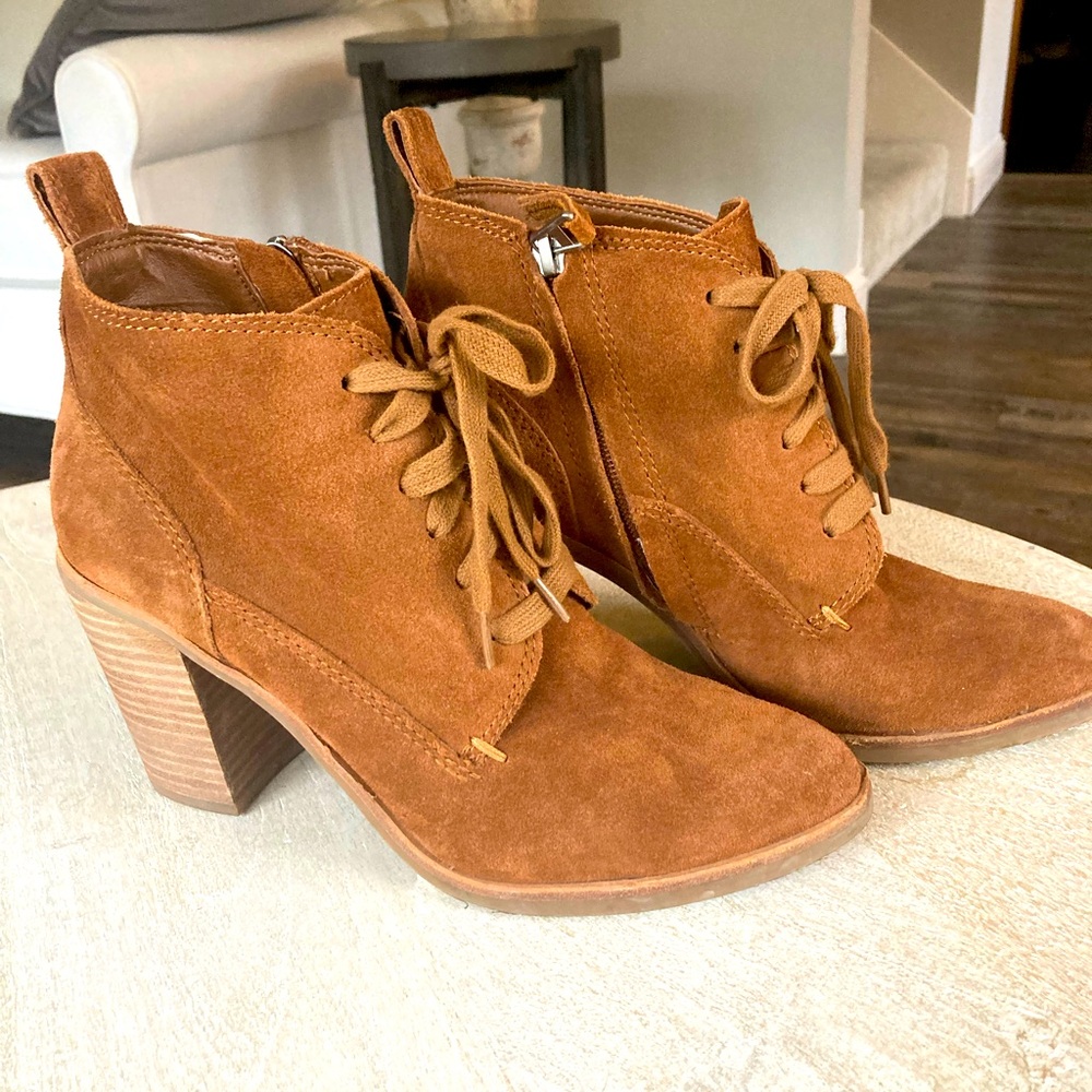 Women's medium brown Suede Ankle Boots